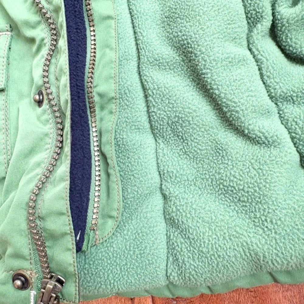 OshKosh‎ Sherpa Lined Hooded Heavy Winter Jacket Boys 5 Green